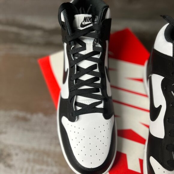 Nike Dunk High Black White (2021) Size 10.5- DD1399-105 - Picture 4 of 14